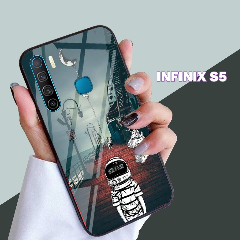 Softcase Glass INFINIX S5 - casing Terbaru handphone - INFINIX S5 - pelindung handphone - INFINIX S5