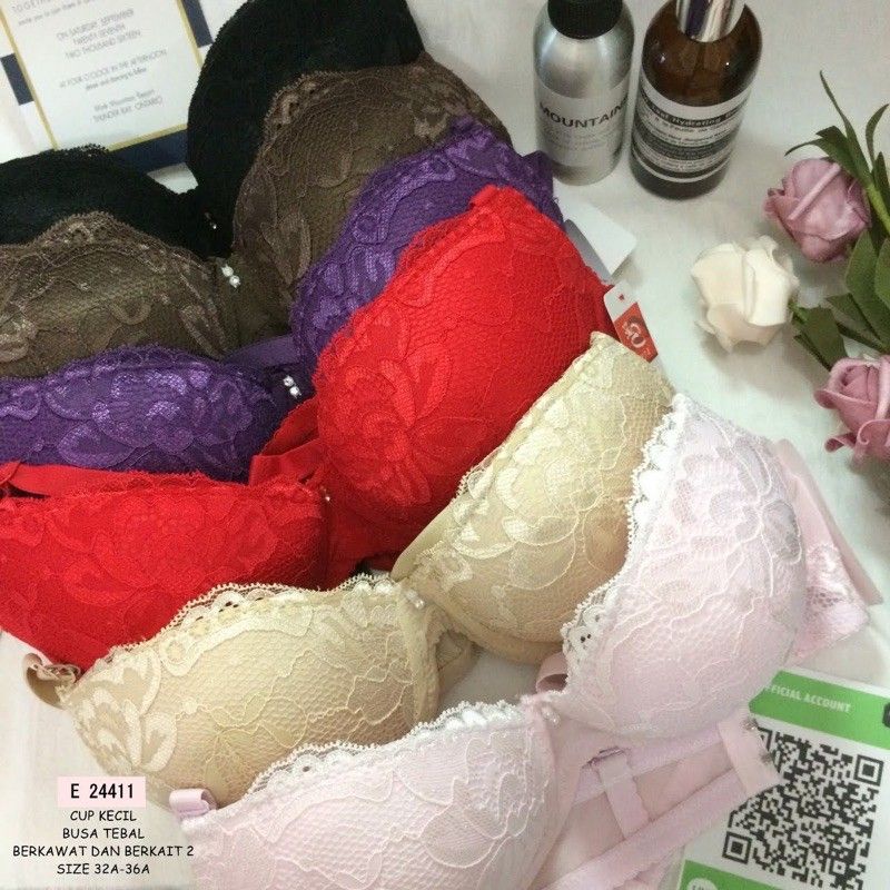 Bra BH Push Up | Elena 24411 | Busa Tebal Kait 2 Cup A *