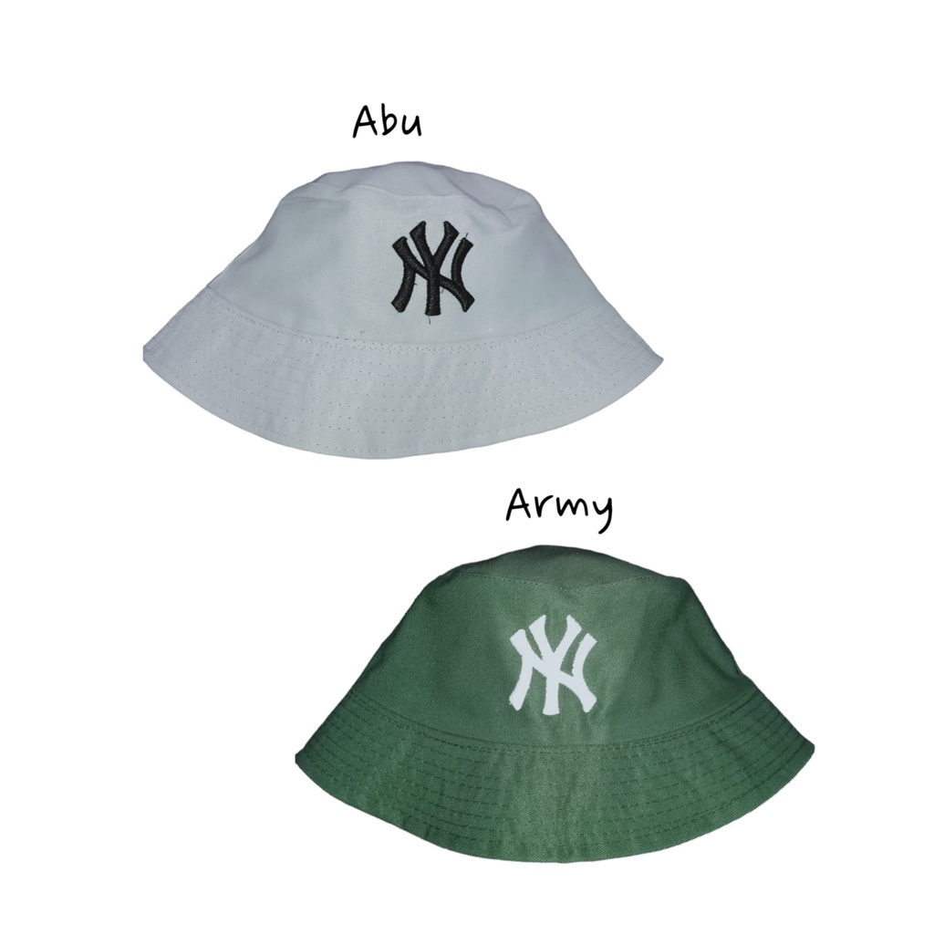 Bucket Hat Bordir NY / Bucket Hat New York American Style Kualitas Premium