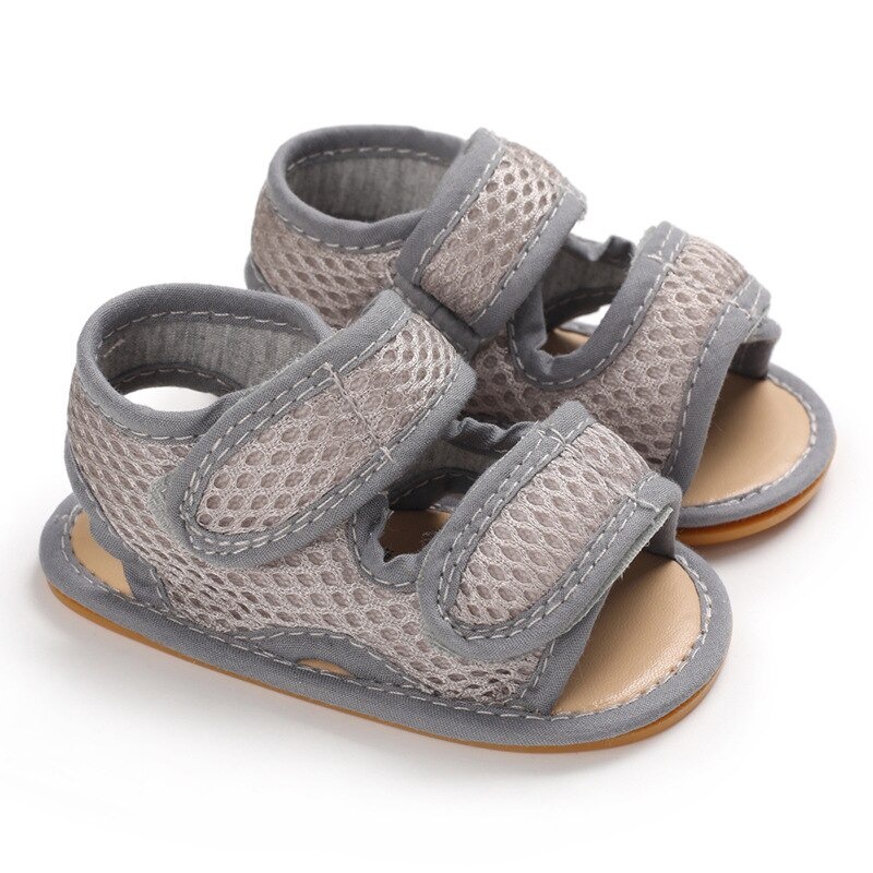 Sandal Bayi Laki Laki Perempuan Umur 0 6 12 14 Sendal Bayi Laki Laki Perempuan 1 Tahun Sepatu Sendal Bayi Laki Laki Perempuan-Abu