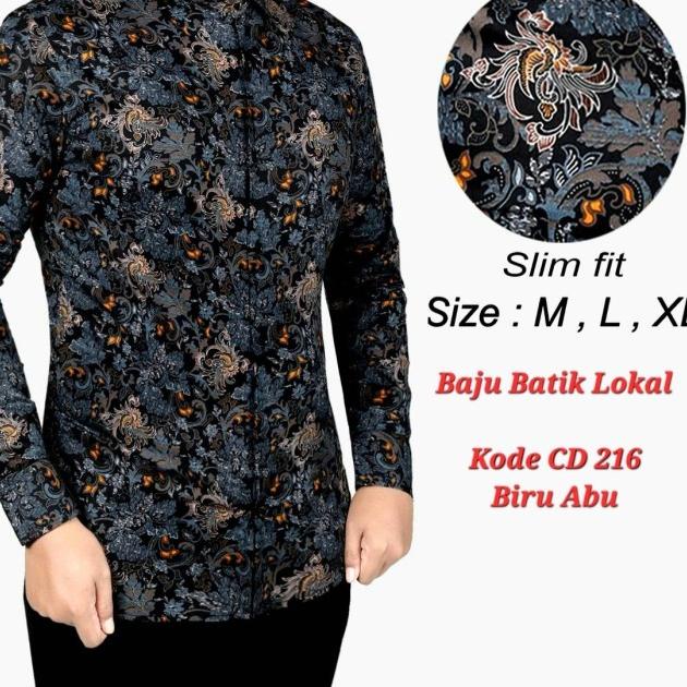 KEMEJA SLIM FIT / FASHION PRIA / BATIK PRIA / SLIMFIT / ODZA / D335 - M