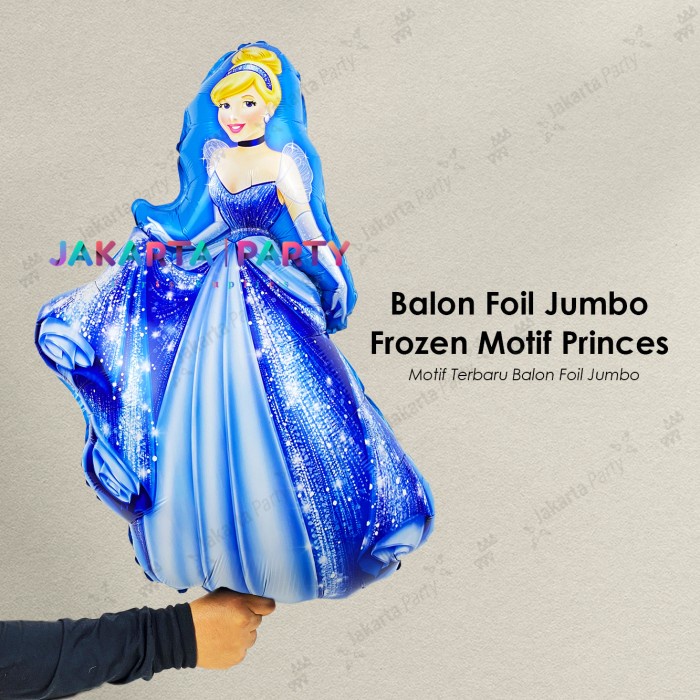 Balon Foil Cinderlla Jumbo / Balon Karakter Princess / Balon Princess