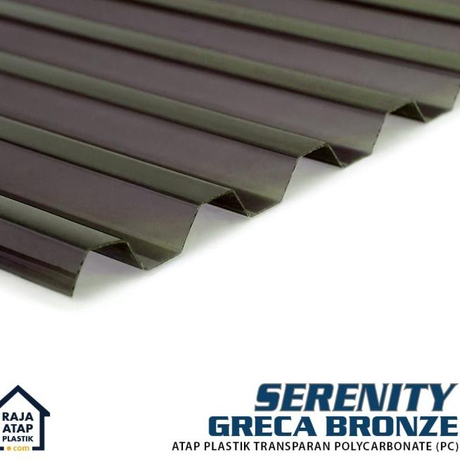 Atap Polycarbonate Gelombang Transparan (1.8 m) - 1.0 M, Biru