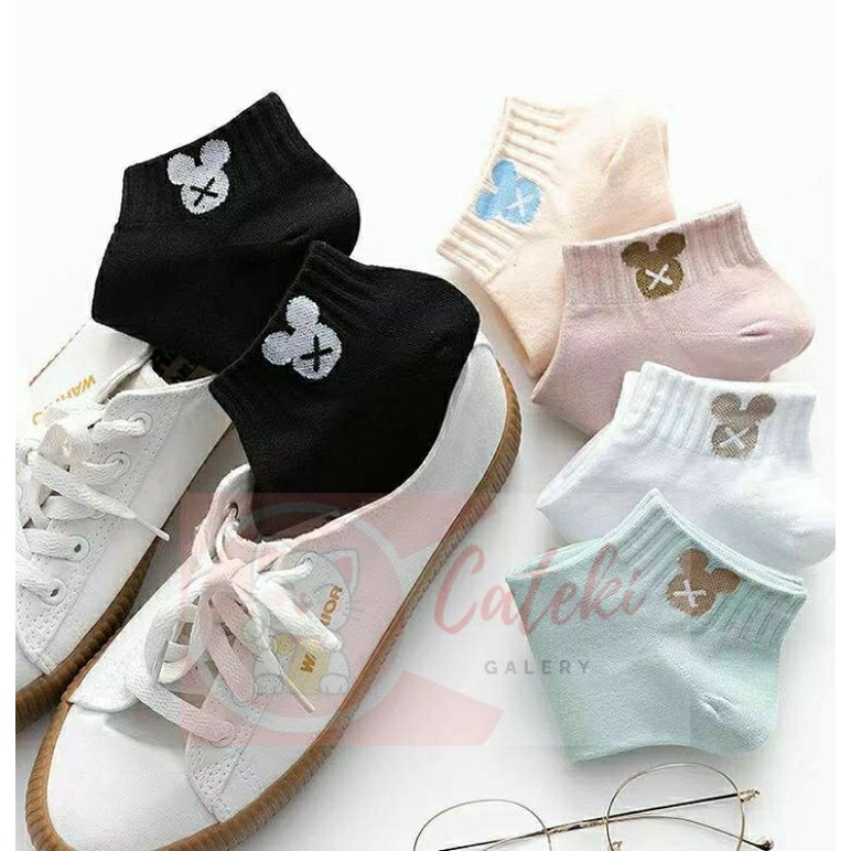 [CTK] PROMO Kaos Kaki Motif Mickey Miki Kaos Kaki Pendek Fashion Micky Semata Kaki Ankle Sock