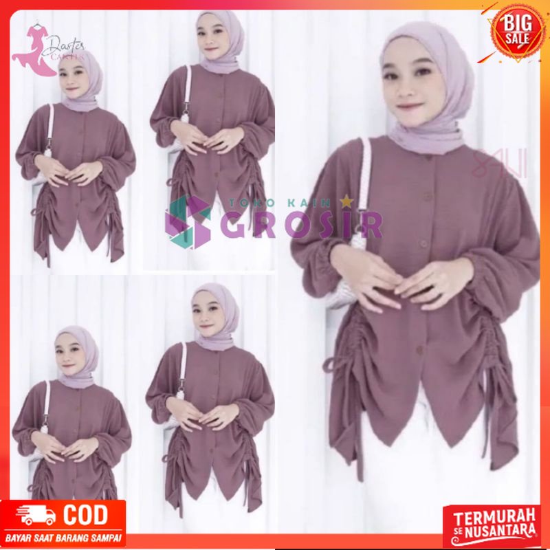 BLOUSE CRINKLE JUMBO//TUNIK SERUT JUMBO CRINKLE terbaru kekinian