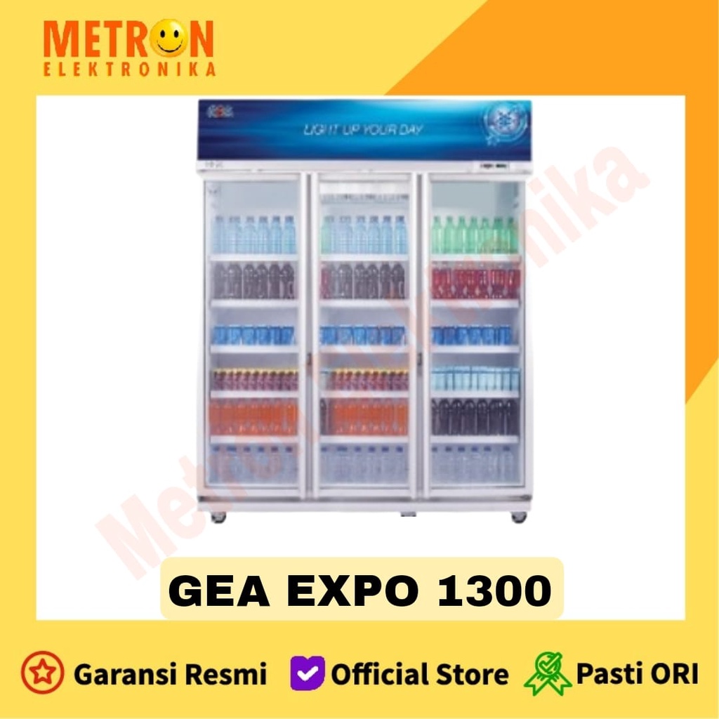 GEA EXPO 1300 AH/CN / DISPLAY COOLER SHOWCASE 3 DOORS 1300 LITER / EXPO1300AHCN