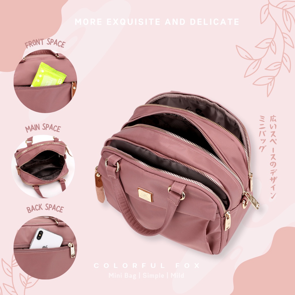 Tas Selempang Wanita COLORFUL FOX 2207 Sling Bag Wanita Anti Air WATCHKITE WKOS