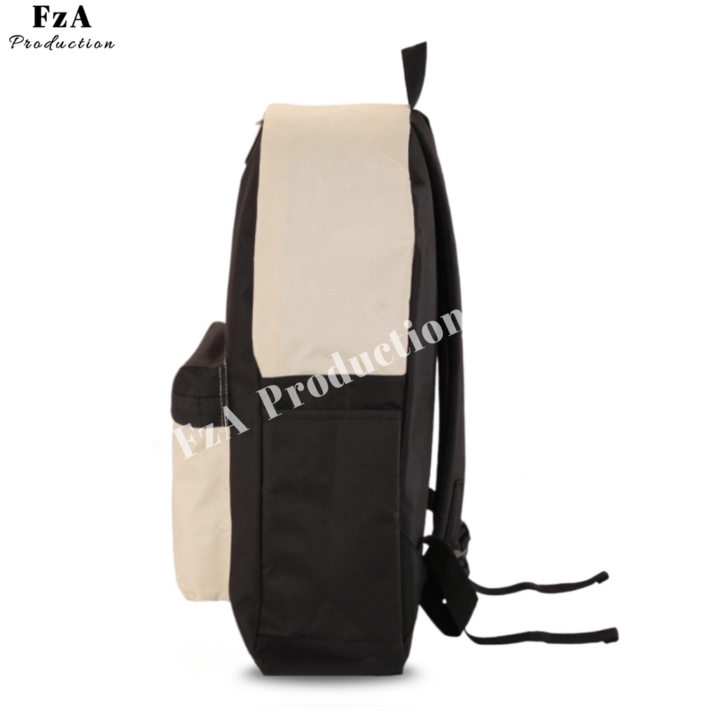 Tas Ransel  Punggung Distro Casual Pria Wanita / Tas Ransel Laptop Original FzA FREE Waist Bag