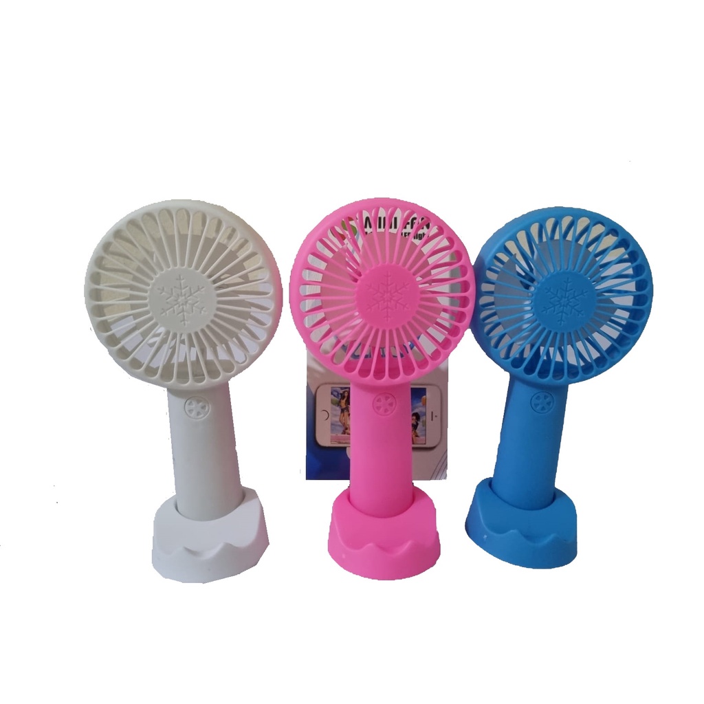 Mini Hand Fan/ Kipas Genggam/ Kipas Angin/Portable Kipas Stand HP POLOS PINK TERMURAH unik lucu rechargeable USB