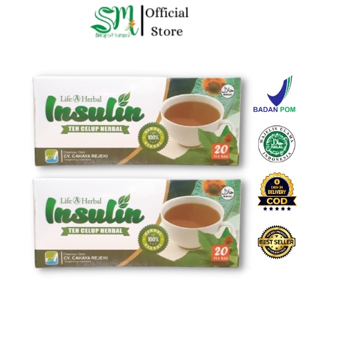 

Teh Celup Daun Insulin untuk Penderita Diabetes isi 20Kantong / Obat Diabetes ampuh Perbaikan Pangkreas Gula Darah Stabil & normal Herbal Diabetes