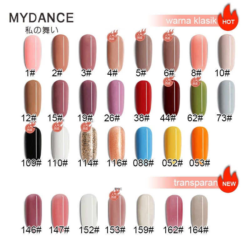 MYDANCE UV Nail Polish + LED Dryer / Kutek Gel Halal Muslimah