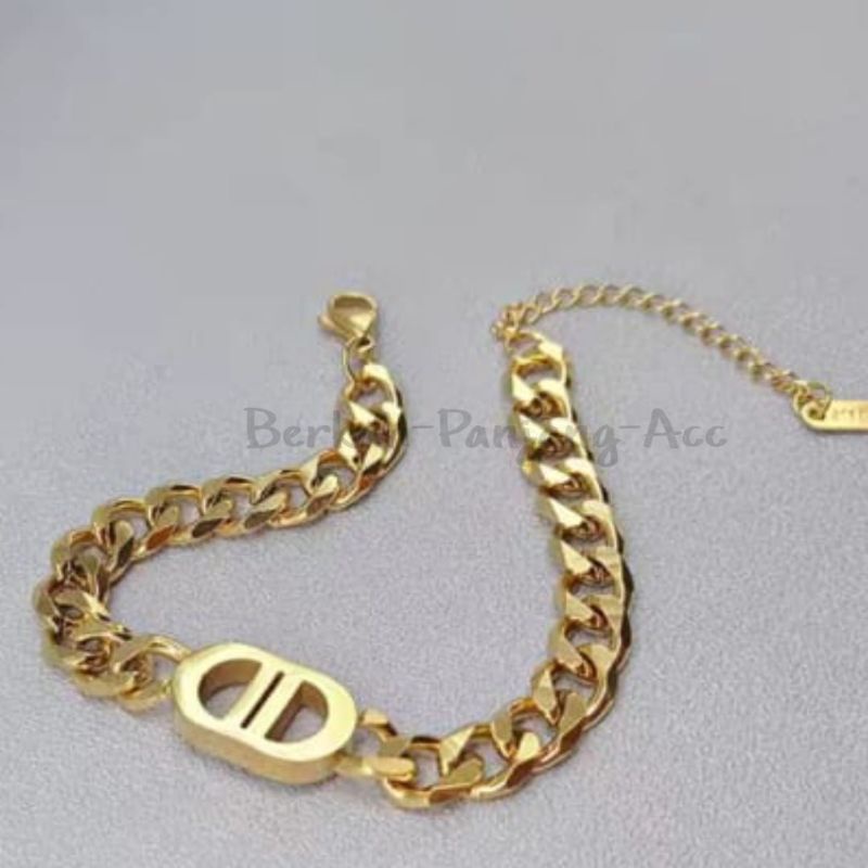 KALUNG TITANIUM D GOLD perhiasan super berkelas fashion korea anti karat dan anti luntur