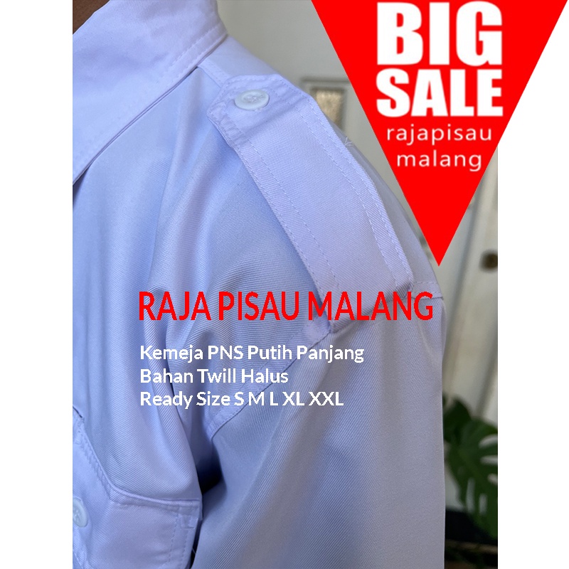 Baju Seragam PDH, Seragam Putih Pendek PNS Pria, Baju PNS, Kemeja Putih PDH