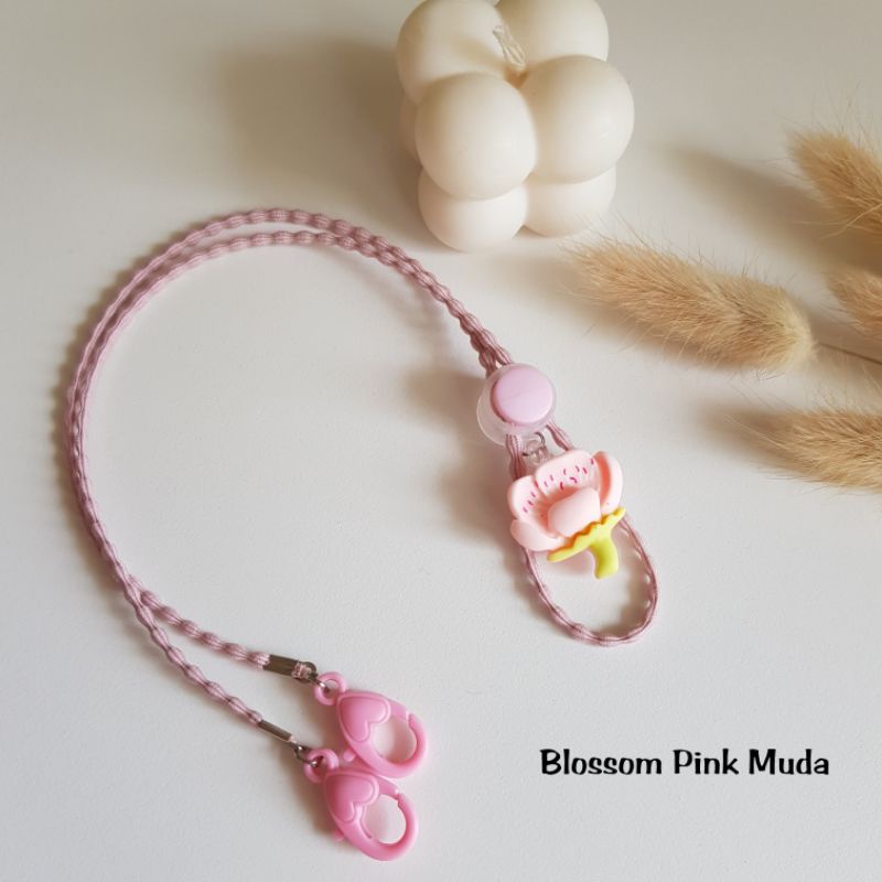 STRAP MASKER HIJAB  2 IN 1 BLOSSOM / KALUNG MASKER / TALI MASKER / LANYARD MASK STOPER 2IN1