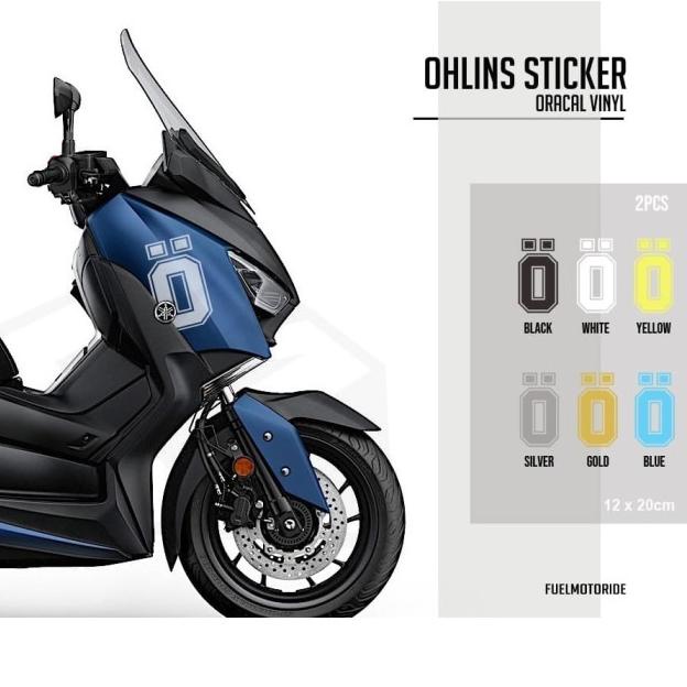 Sticker Body Variasi Big Logo Ohlins XMAX NMAX PCX ADV FORZA - Warnalain tanya
