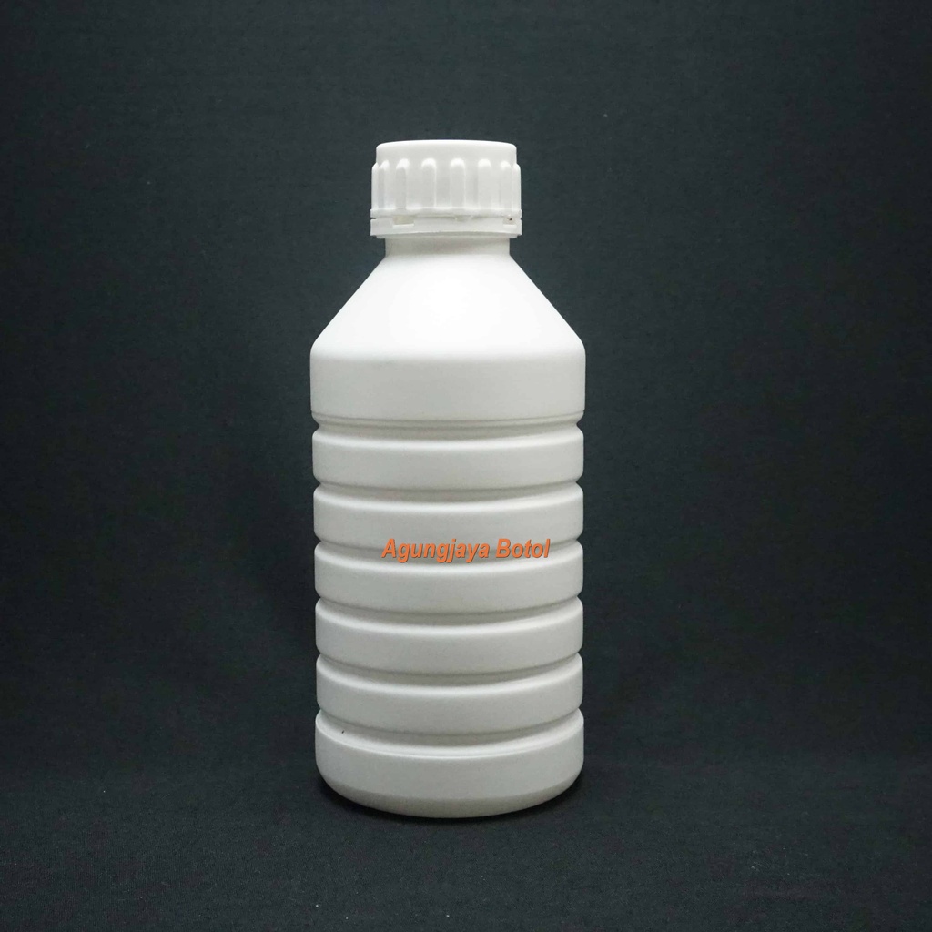 Botol PS 1 Liter Putih Hdpe Segel Besar / Botol Plastik / Botol Pupuk