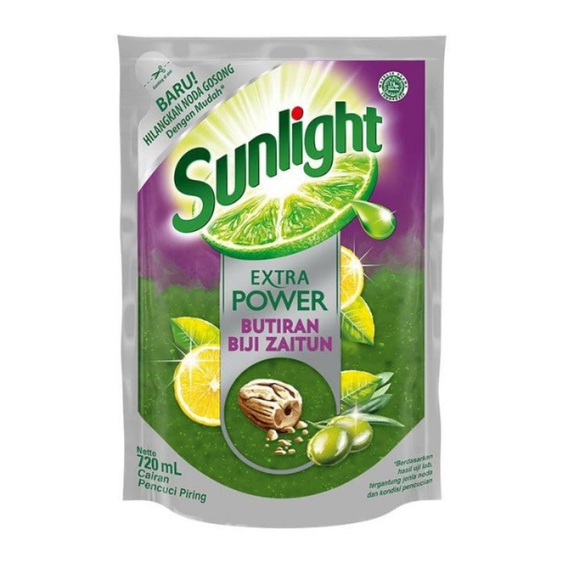 Sunlight Extra Power Butiran Biji Zaitun 720mL