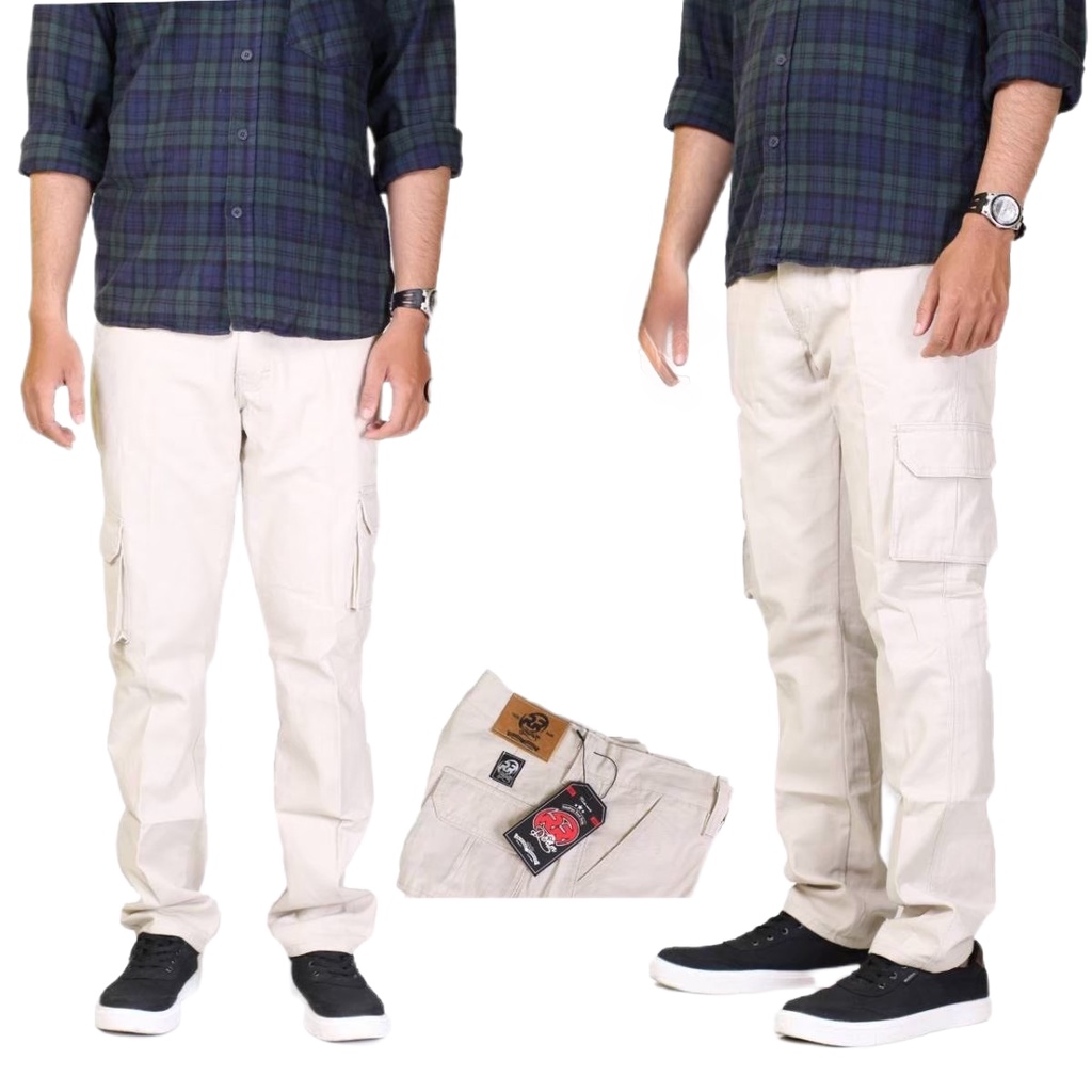 Celana Panjang Cargo Pria RR Denim 11 Model Trendy