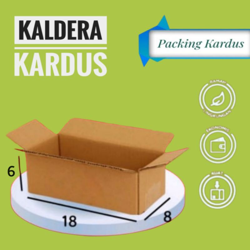 

kardus packing 18x8x6-kemasan karton box dus packaging kecil polos baru