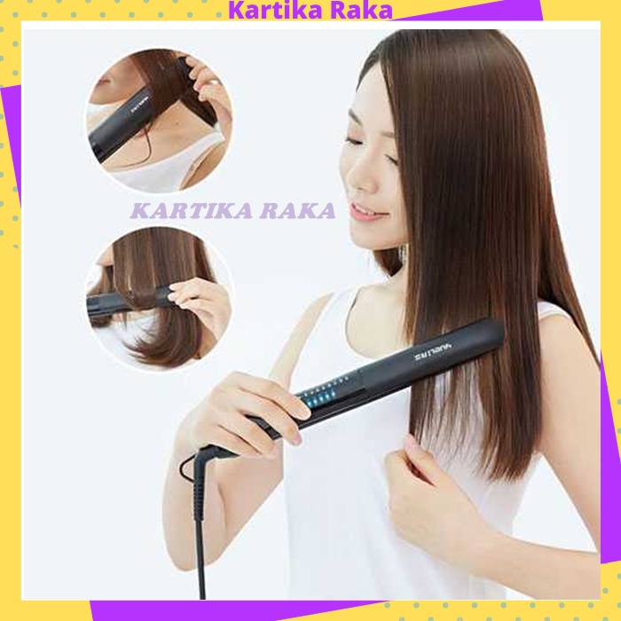 KR Catokan Rambut Negative Ion Hair Straightening Curling Comb - HS-520