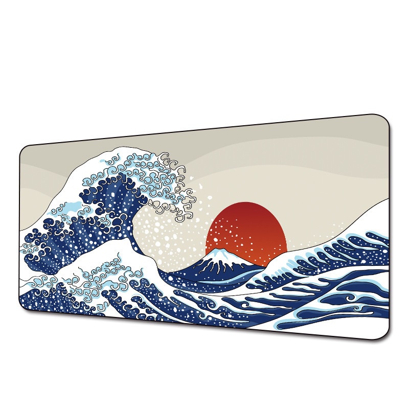 MOUSEPAD DESKMAT TSUNAMI THEME XXL 700 X 300 X 3 MM &amp; 800x300x 3 MM