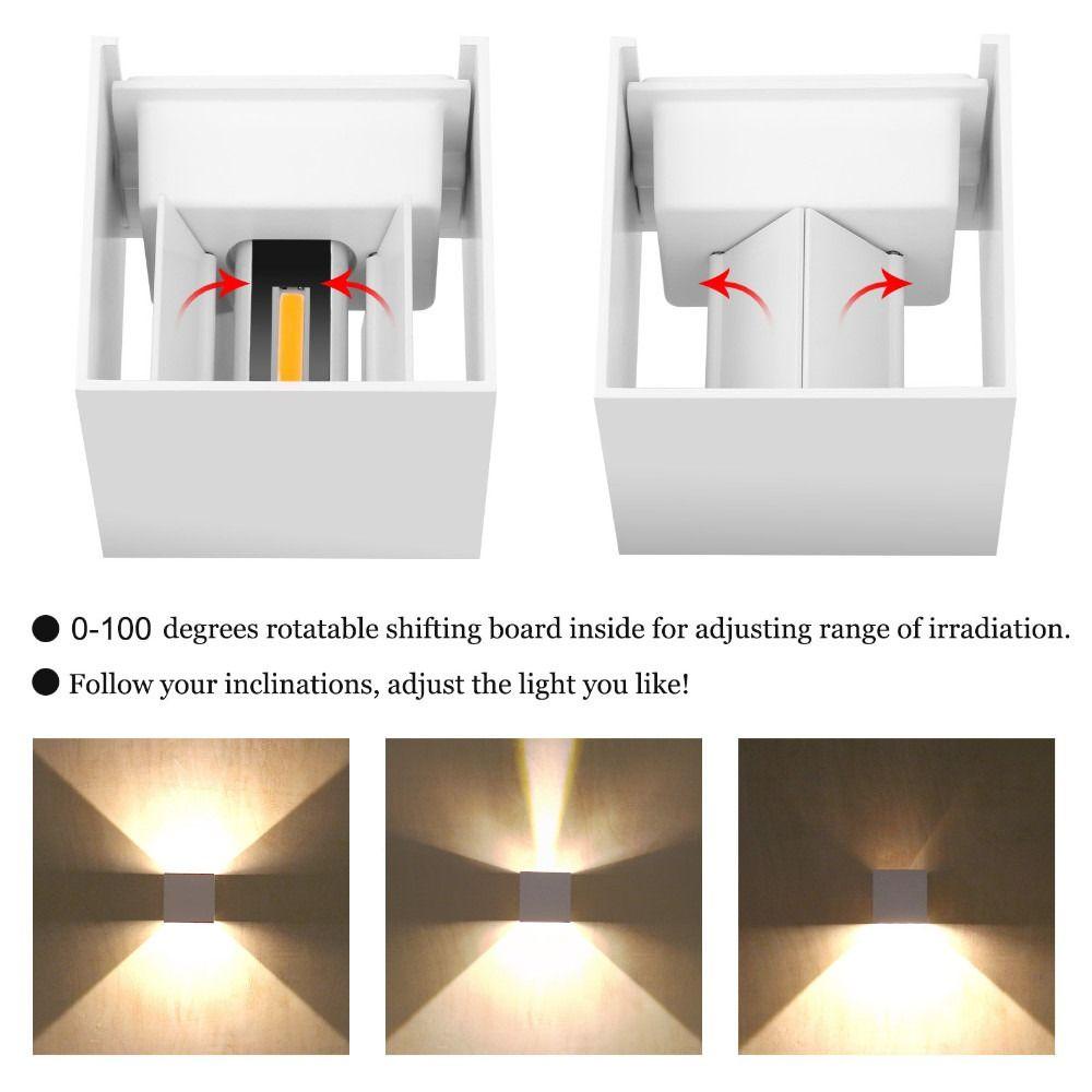 【 ELEGANT 】 Lampu Dinding Portable Aluminium Lorong Pencahayaan Taman Kamar Tidur Dekorasi Rumah Kamar Anak Night Light