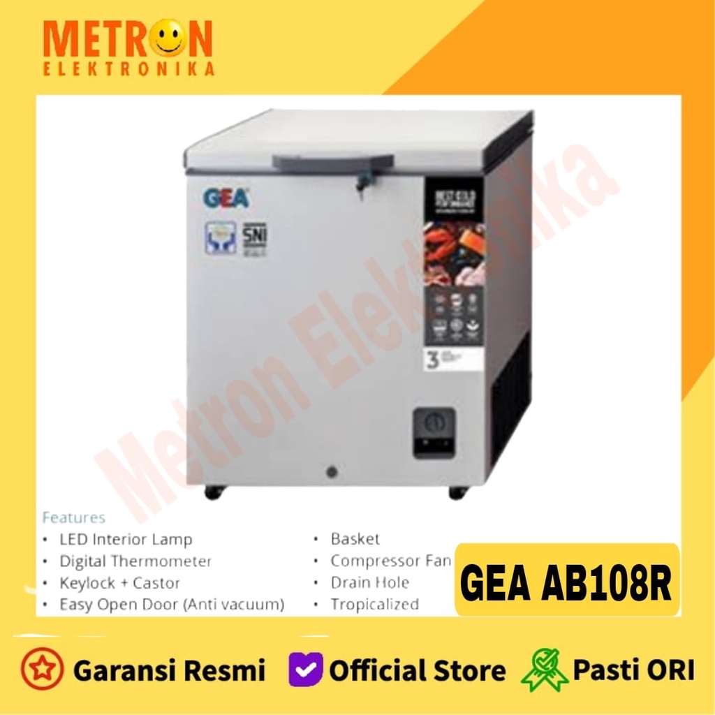 GEA AB 108 R CHEST FREEZER 100 LITER / AB108R