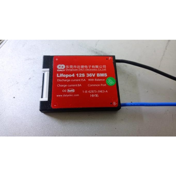 DALY BMS 36 volt 12S Lifepo4 20A 30A 40A 60A 80A 100A common port
