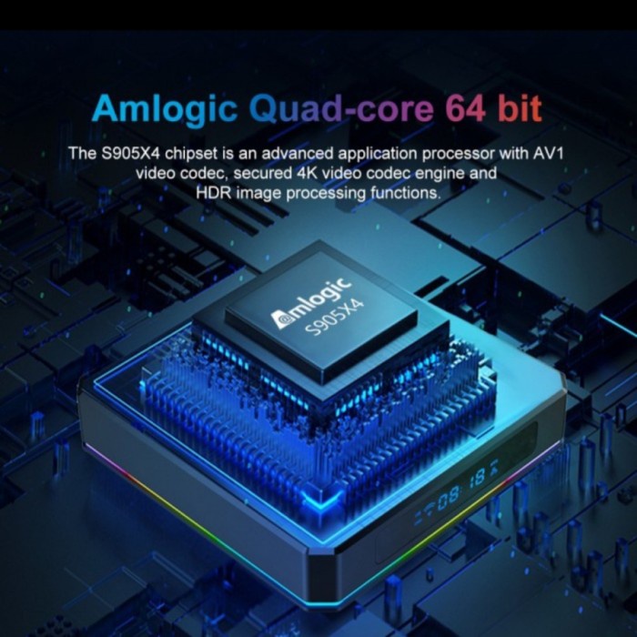 Tv Box Tv Box X96 X4 Quad Core Android 11.0 Amlogic S905X4 Ram 4Gb Rom 64Gb