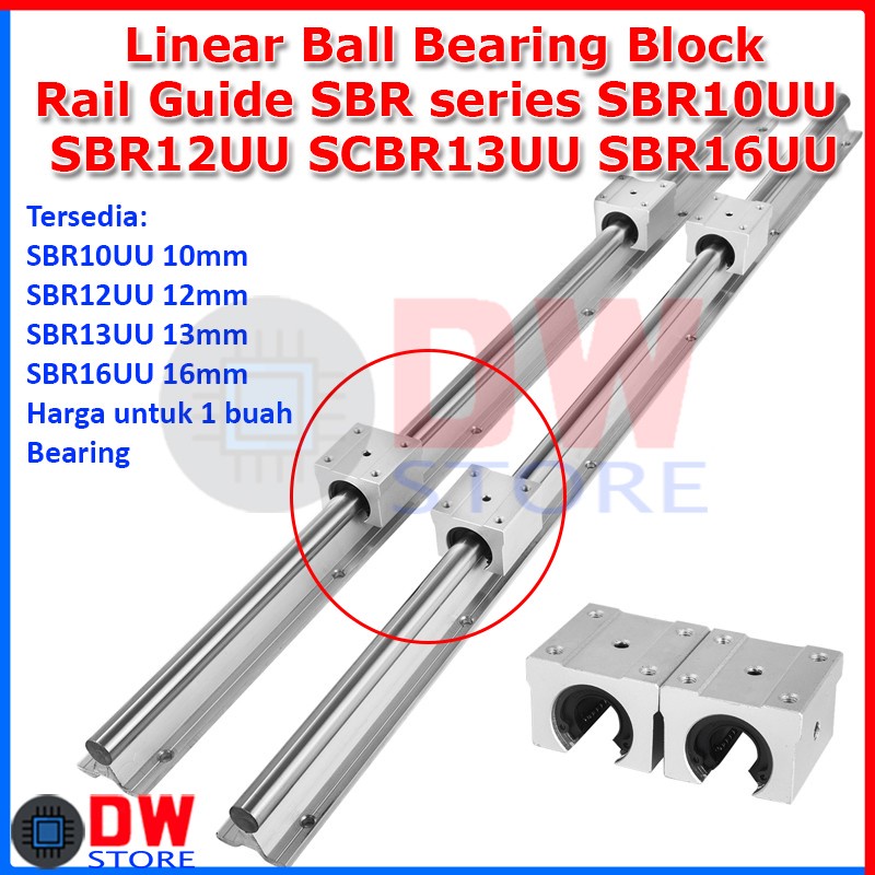 Linear Bearing Block Rail Guide SBR SBR10UU SBR12UU SBR13UU SBR16UU