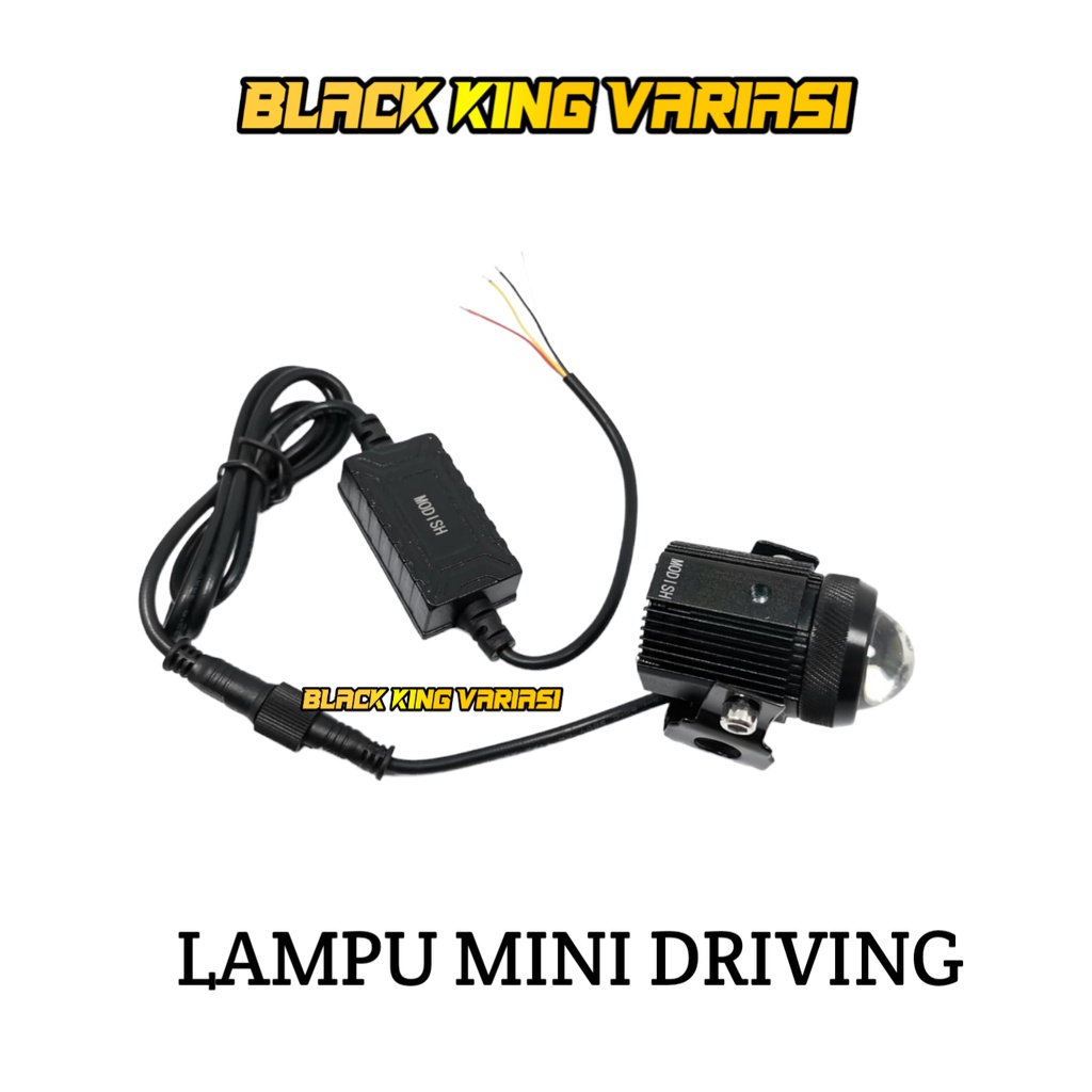 Lampu Mini Driving Lampu Tembak Sorot Laser Gun Led D2 Foglamp D2 Lampu Motor Mobil 24 Watt Putih Kuning LED