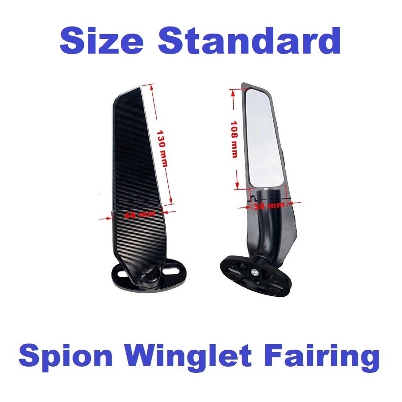 SPION WINGLET STEALTH MODEL RIZOMA F22 R ZX25R NINJA 250FI KARBU CBR R15 R25 NMAX NEW NMAX OLD UNIVERSAL SEMUA MOTOR SPION KAWASAKI ZX 10R / SPION WINGLET ZX25R / SPION FAIRING R25 R15 CBR250RR ZX636