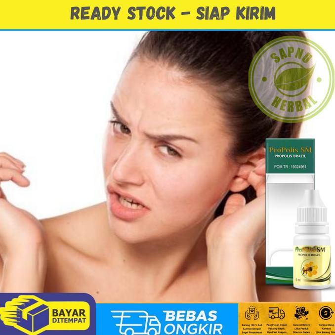 

TERMURAH Obat Tetes Telinga Tersumbat Berair Budeg - Propolis SM Brazil /OBAT TELINGA BERDENGUNG/OBAT TELINGA BERAIR/OBAT TELINGA TERSUMBAT/OBAT TELINGA BUDEG/OBAT TELINGA BERNANAH