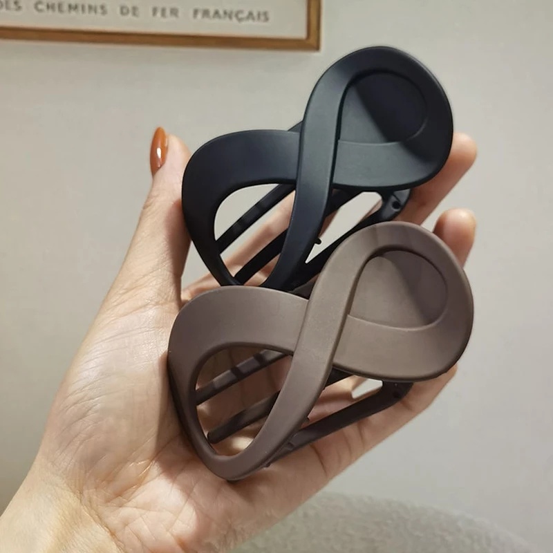 Jepit Rambut Bentuk Cakar Duckbill Bahan Plastik Non slip Ukuran Besar Untuk Wanita