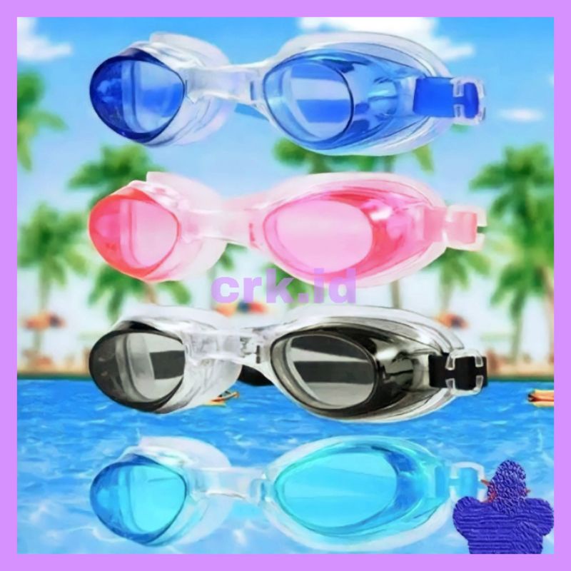 SWIMMING GOGGLES / DIVING GLASSES KACAMATA BERENANG ANAK KECIL COWOK CEWEK VARIAN WARNA