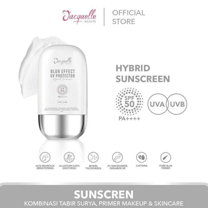 Jacquelle Blur Effect UV Protector : Hybrid Sunscreen SPF 50 PA++++