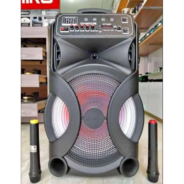 SPEAKER NIKO 15 INCHI. SPEAKER NIKO PT1501. SPEAKER BLUETOOTH. SPEAKER KARAOKE