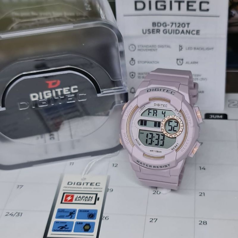 Jam Tangan Fashion Wanita Digital Digitec BDG 5120 Rubber Original