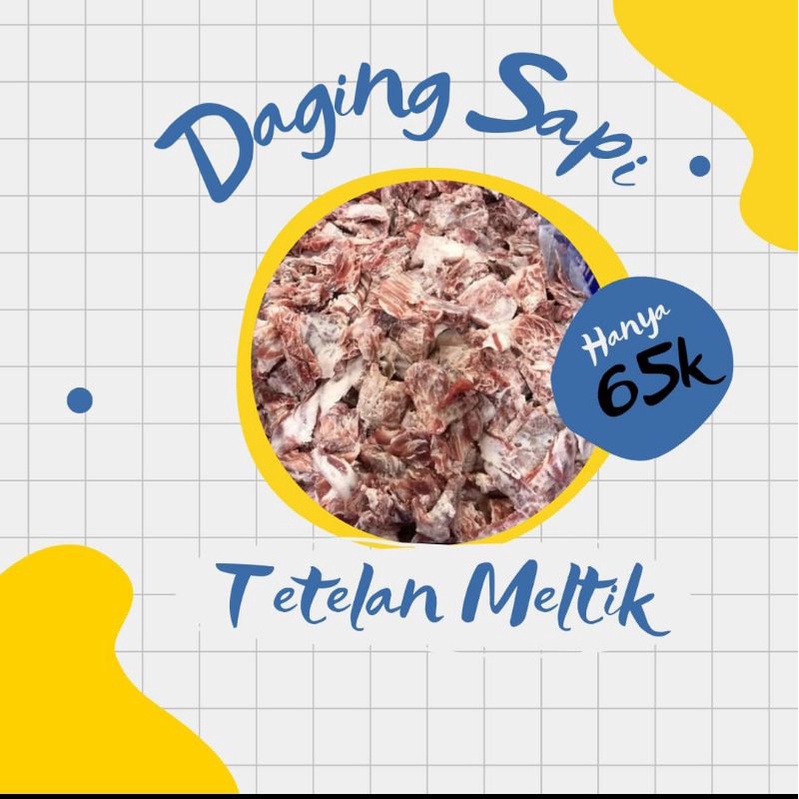 

Tetelan Daging Sapi Meltik (Kaldu Sedap) 1 kg