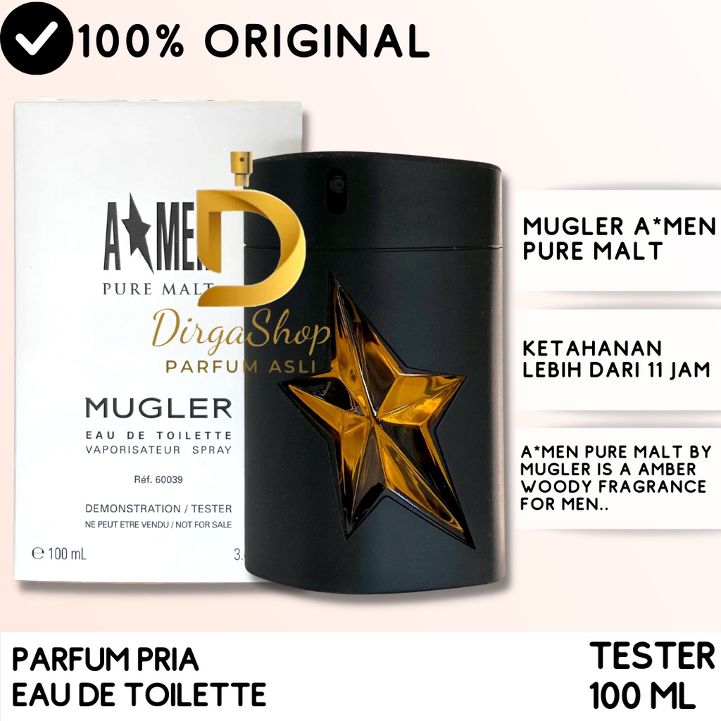 Mugler Angel Men A*Men Pure Malt EDT 100ml TESTER