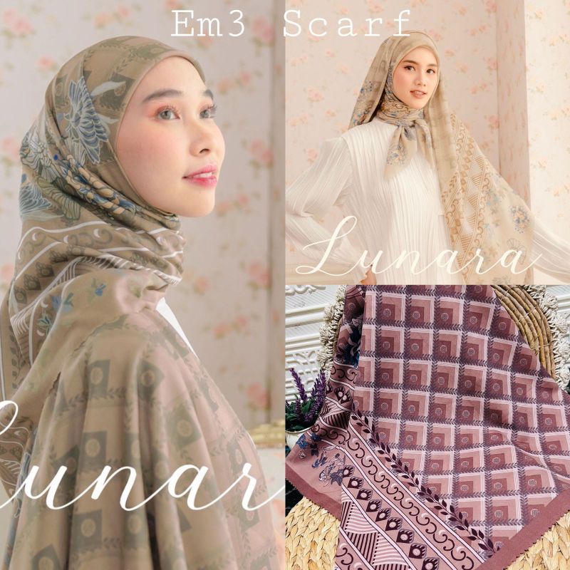 HIJAB SEGIEMPAT Zehra series LASERCUT MOTIF VOAL PREMIUM