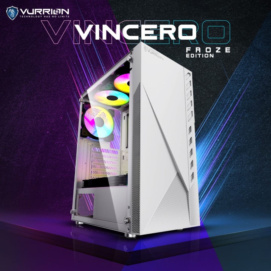 CASING GAMING VURRION VINCERO WHITE TOP