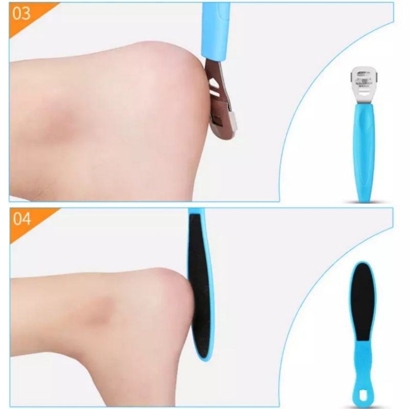 Alat Perawatan Kaki Manicure Pedicure Foot Care 8 In 1 Penghalus Kaki Penghilang Kapalan