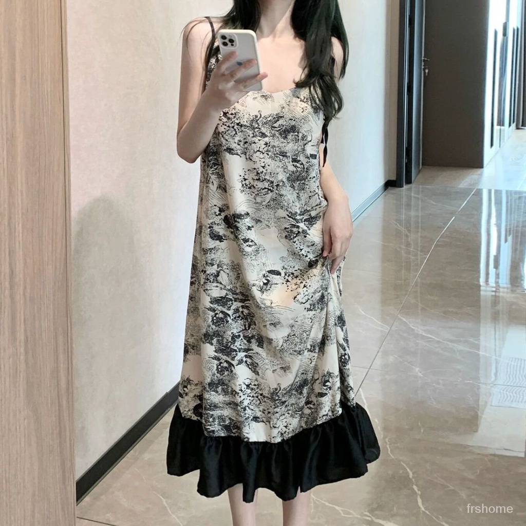 Rasa senior piyama wanita musim panas 2022 bagian tipis baru temperamen rumah kasual model musim pan