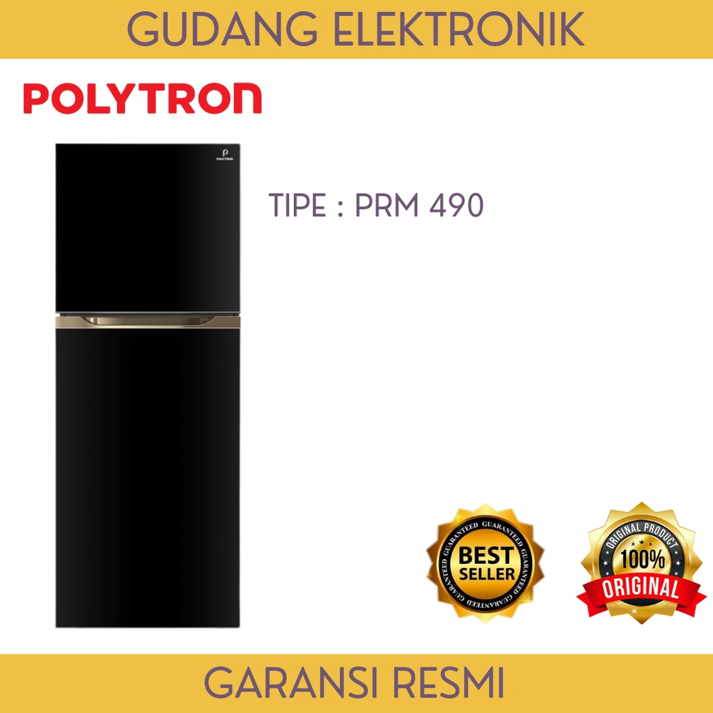 KULKAS POLYTRON 2 PINTU JUMBO | PRM 490X - 300 LITER - GRATIS ONGKIR SERANG KOTA