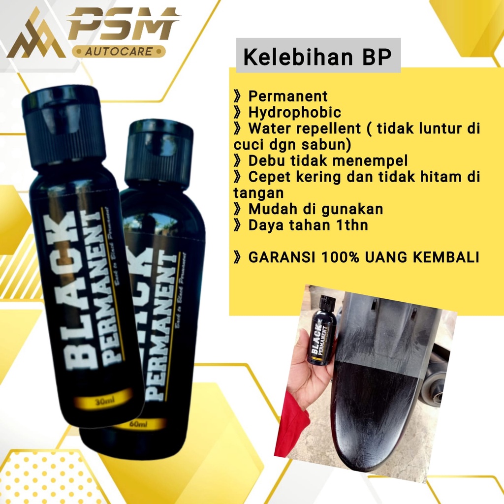 PENGHITAM BODY MOTOR PERMANENT,  [Penghitam motor/mobil, Trim Restorer, Dasboard, Body motor/ mobil]