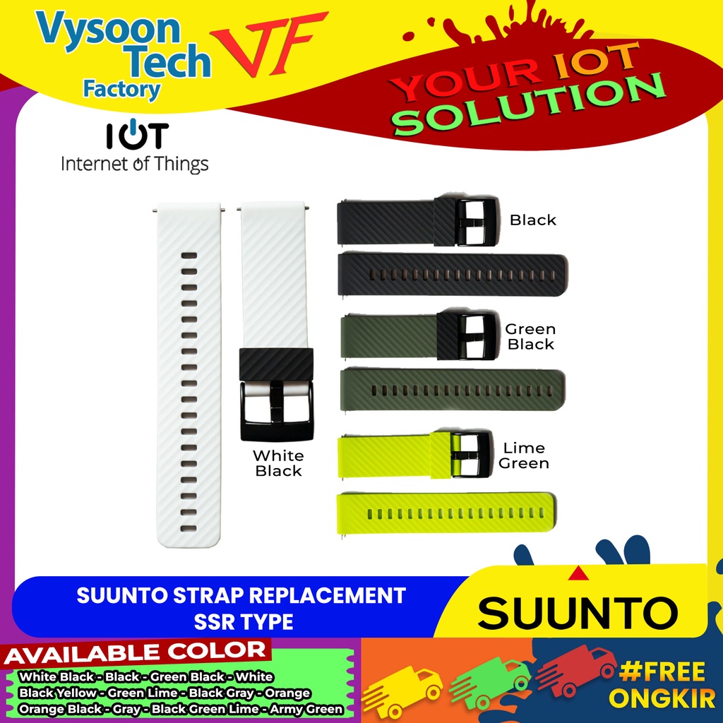 Rubber Strap Silicone Band Jam Suunto 7 Suunto 9 / 9 Baro Titanium