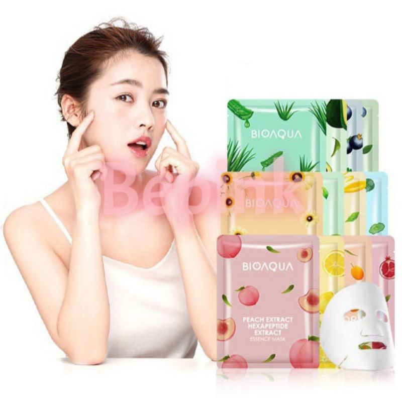 BIOAQUA SHEET MASK ESSENCCE FRUIITS- VEGETTABLES (BEPINK OFFICIAL)