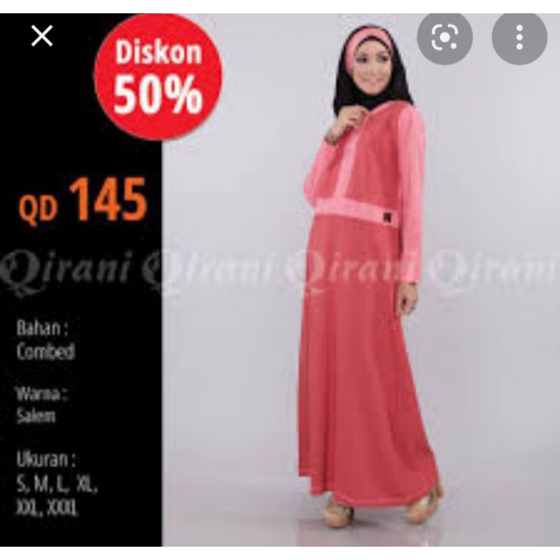 Qirani SALE,gamis dewasa murah,gamis promo