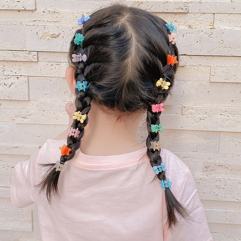 36 Pcs / Set Jepit Rambut Poni Samping Bentuk Bunga Terompet Untuk Anak